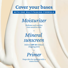 belif Dew Guard SPF50 label close-up highlighting mineral protection