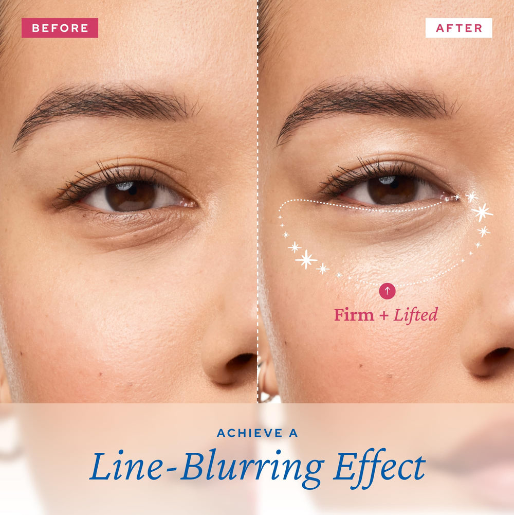 belif Eye Serum with bakuchiol and peptides targets fine lines for a radiant look.