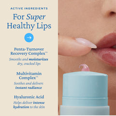 Hyaluronic acid micro-drops in Belif Lipcerin for lasting moisture.