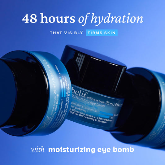 Belif Peptide Eye Bomb application under the eye for refreshed, puffy-free look.