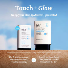 Belif Semi-matte velvet finish after application for daily protection.