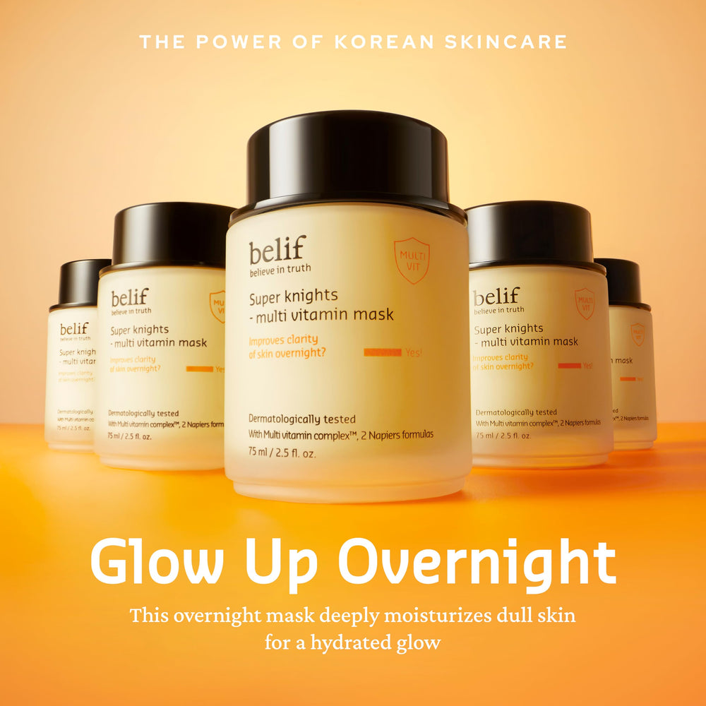 belif Vitamin C Overnight Butter Mask spread on skin, smooth finish