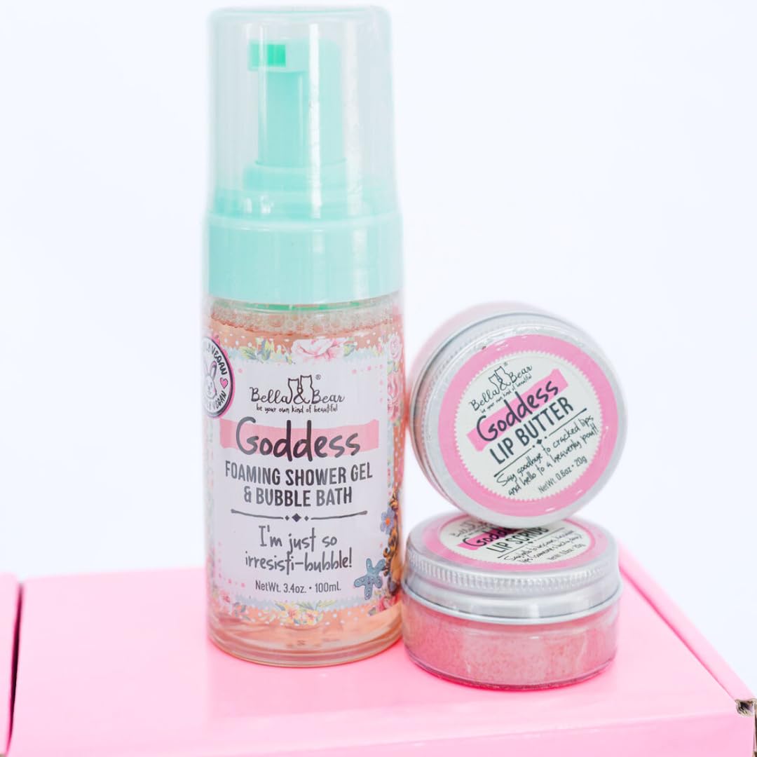 Bella and Bear Goddess bubble bath for a spa like soak