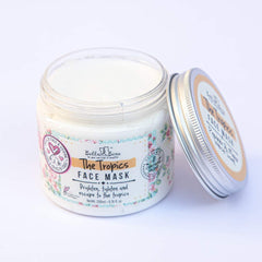 Bella & Bear Tropics mask gives a refreshed skin appearance