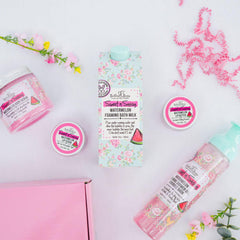 Bella and Bear Watermelon Lip Set on-the-go kit for portable lip care.