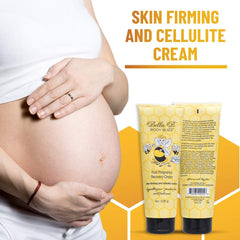 Bella B Body Buzz close-up reveals creamy texture and subtle firming feel.