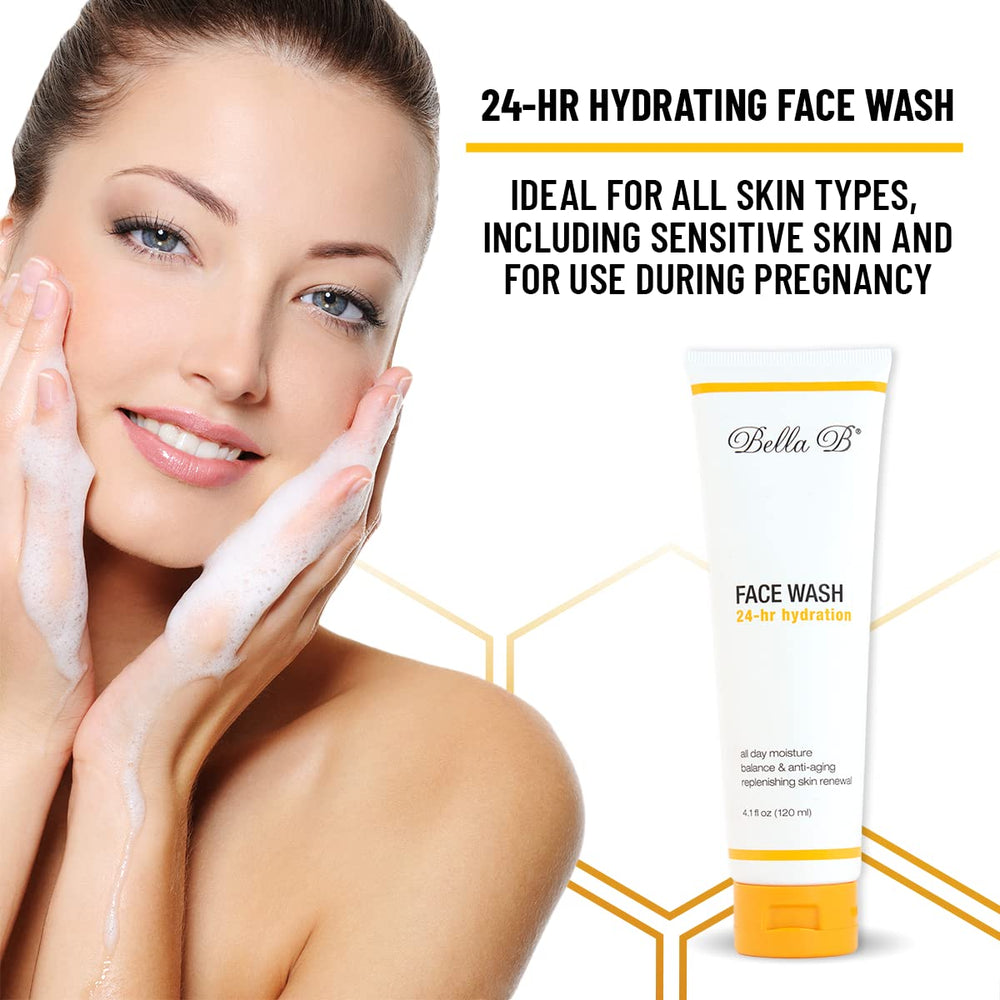 Bella B Face Wash ingredients close-up highlighting natural formula