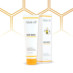 Bella B Face Wash tube front view for pregnancy-safe skincare