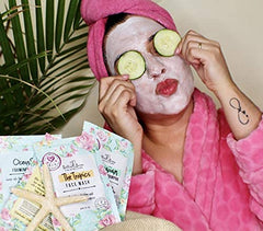 Bella & Bear Hello Glow mask tub on vanity, easy weekly brightening ritual
