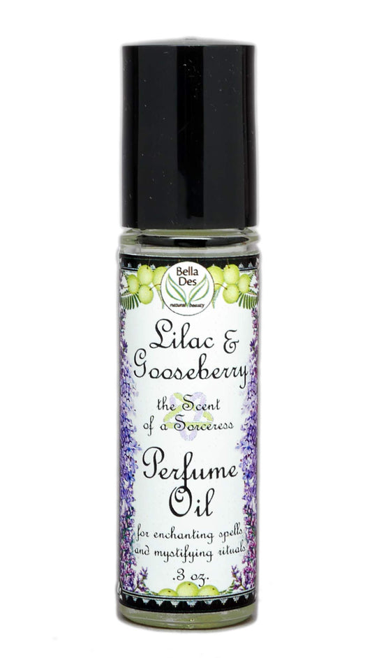 BELLA DES NATURAL BEAUTY lilac-gooseberry roll-on bottle for on-the-go scent refresh.