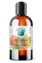 Bella Terra Oils apricot oil bottle pour for smooth skin prep and easy application