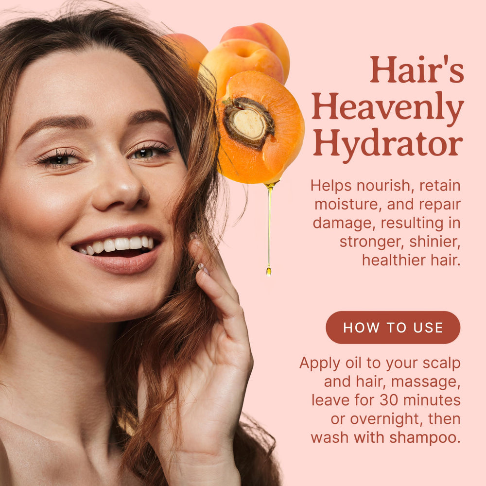 Bella Terra Oils apricot oil hair-nourishing gloss supports healthier strands