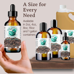Bella Terra Oils 4 oz coffee oil bottle, convenient skincare ingredient.