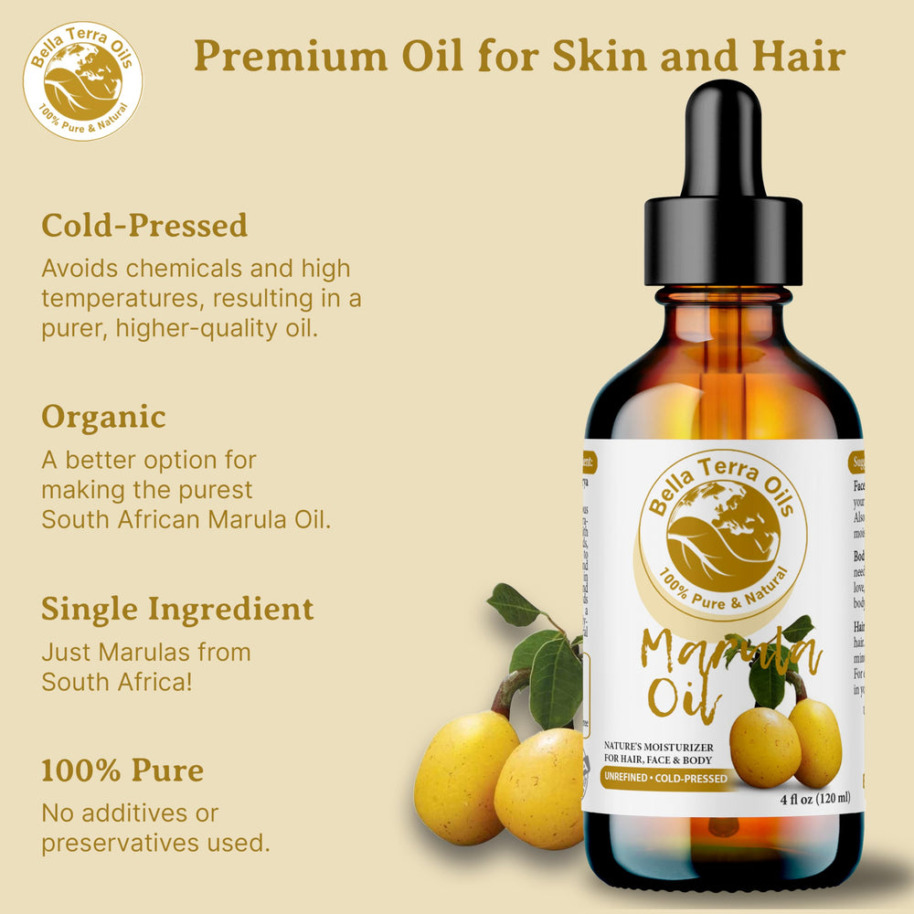 Close-up of marula oil texture and clarity