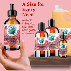 Bella Terra Oils Pomegranate Seed Oil ingredients panel reflecting purity