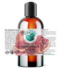 Bella Terra Oils Pomegranate Seed Oil pour showing smooth texture for quick absorption