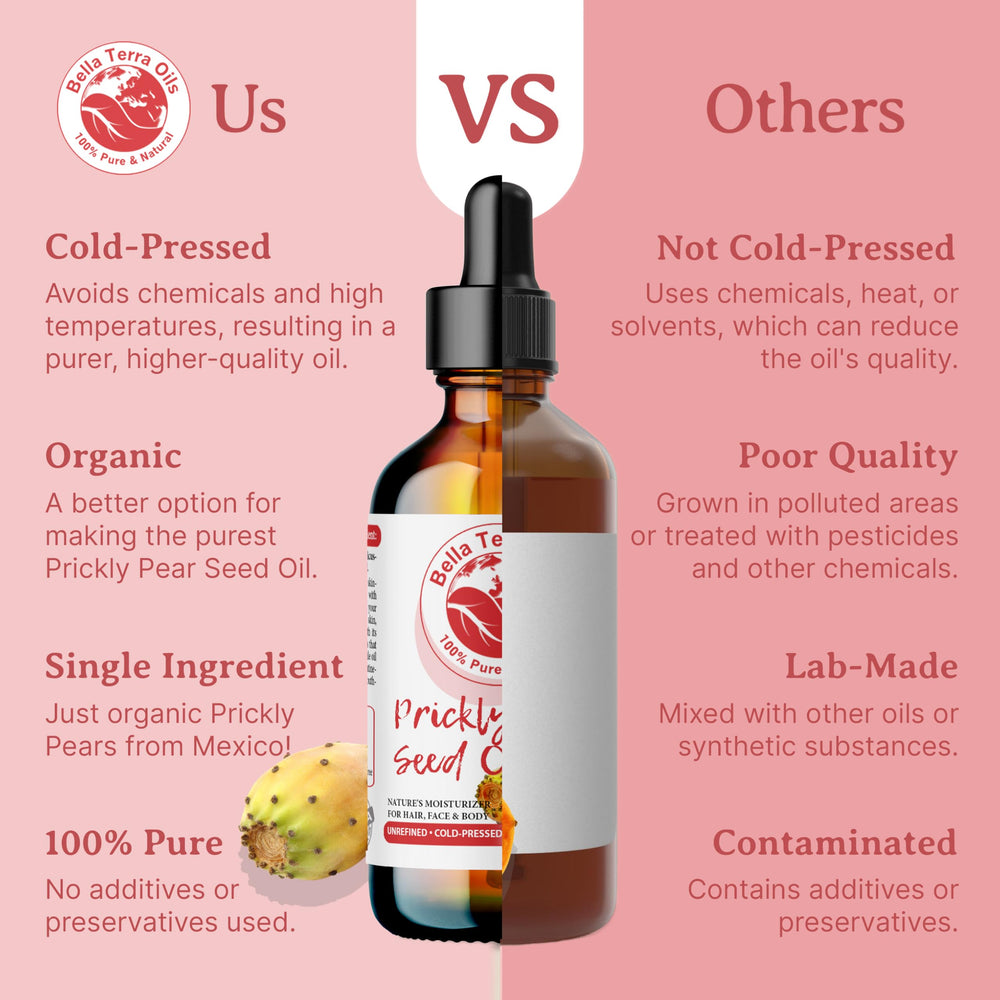 Bella Terra Oils back label highlighting veteran-owned brand commitment.