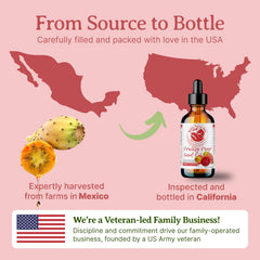 Bella Terra Oils glass bottle close-up with pure cactus-derived nourishment.