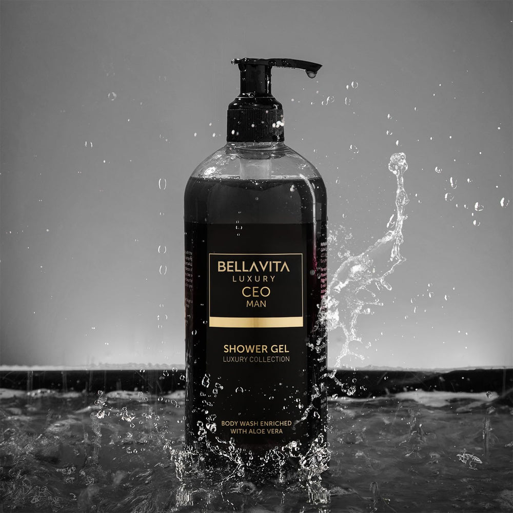 Bella Vita Luxury CEO Man bottle label closeup highlighting premium fragrance.