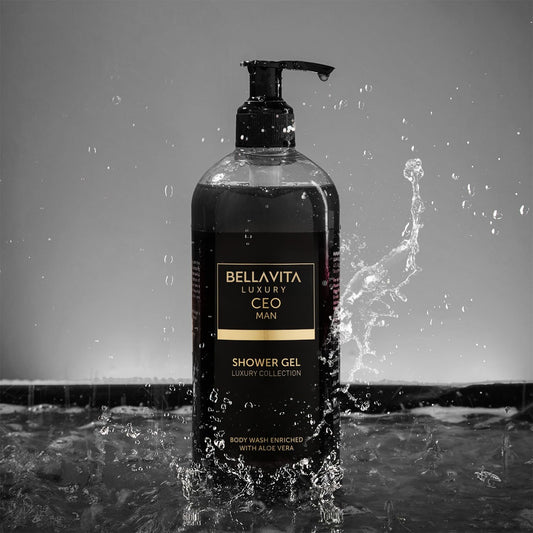 Bella Vita Luxury CEO Man bottle label closeup highlighting premium fragrance.