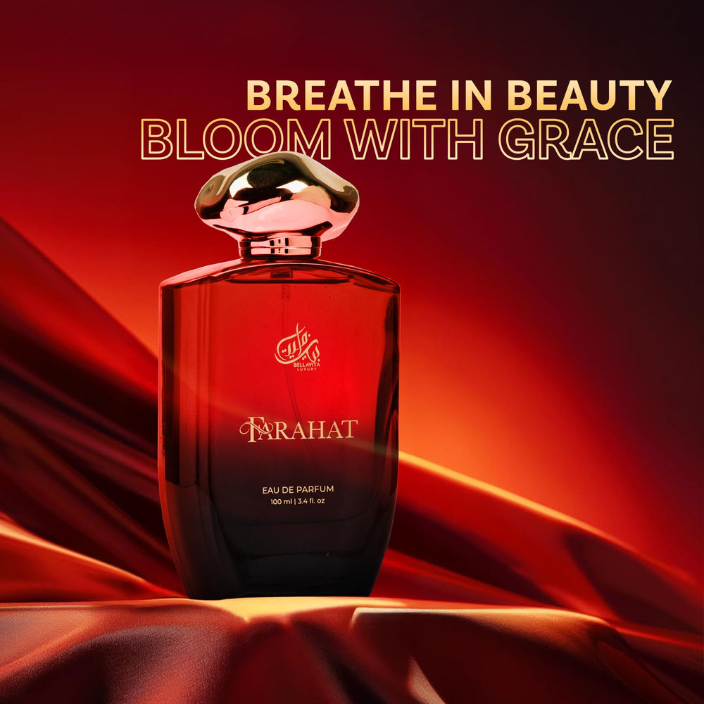 Bella Vita Luxury Farahat spray bottle ready for daily wear.