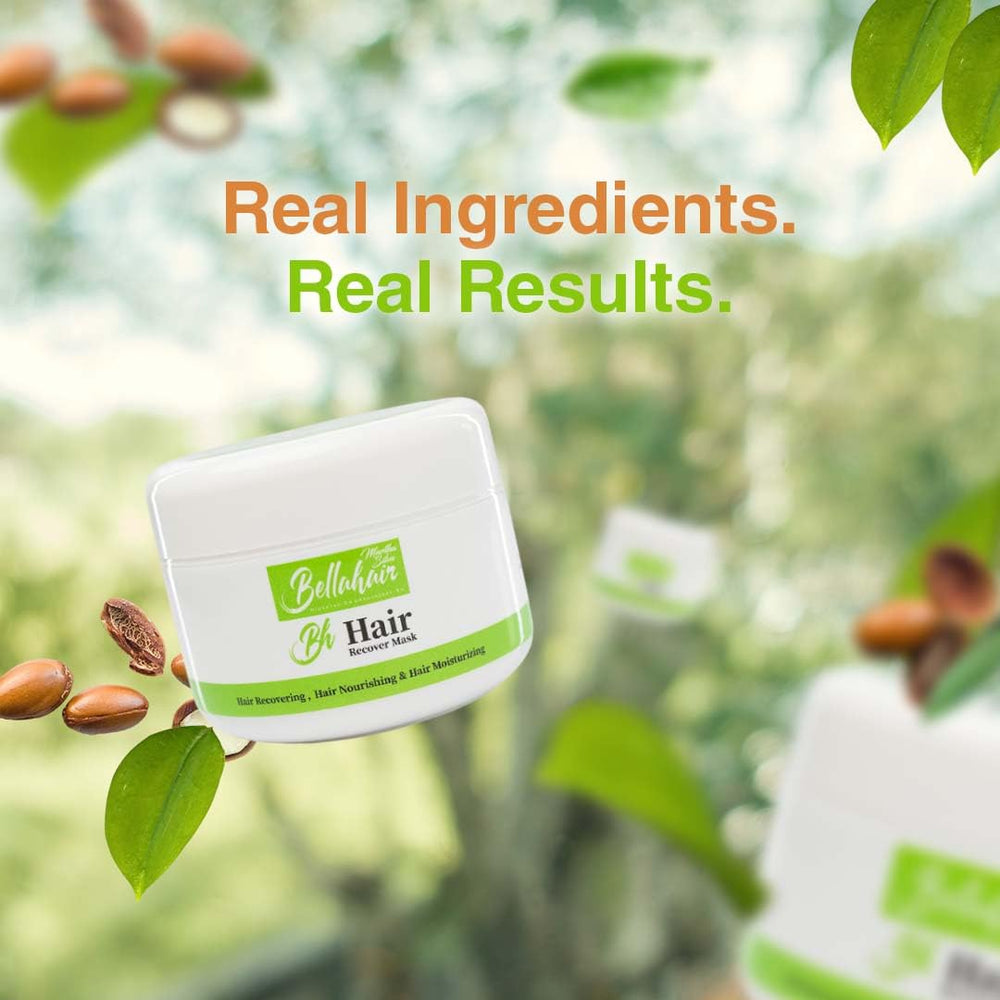Bellahair Hydrating Mask applying hair demonstrates easy, transformative conditioning.