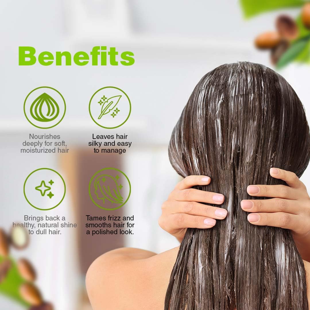 Bellahair Hydrating Mask curly-definition close-up shows smoother curls.