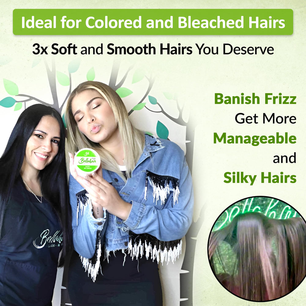 Bellahair Hydrating Mask soft hair glow after use.