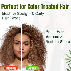 Bellahair Tea Tree Shampoo foaming in hands demonstrates gentle cleansing and frizz control