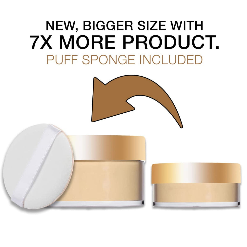 Applying Bellapierre Banana Setting Powder with baking technique to blur shadows