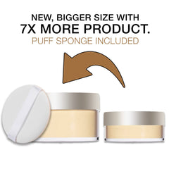 Bellapierre XL Banana Setting Powder packaging highlights compact portability