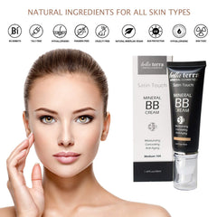 Bellaterra Cosmetics BB Cream Dark 107 hydration boost for refreshed wear.