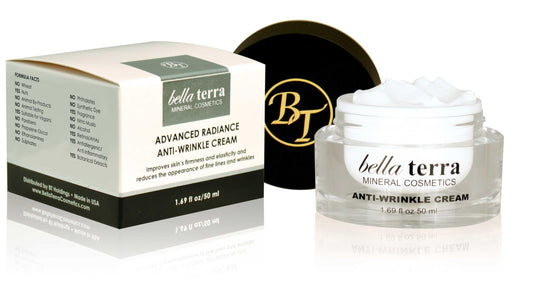 Bellaterra cosmetics cream texture close-up demonstrating lightweight, fast-absorbing action.
