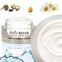 Bellaterra Cosmetics vegan formula label with clean ingredients for sensitive skin.