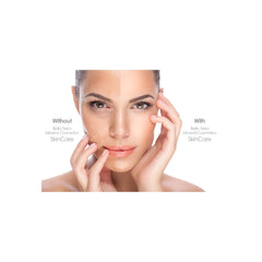 Product being absorbed for a lightweight, makeup-friendly base around the eye area.