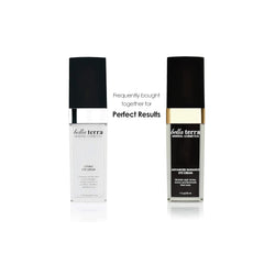 Applying Bellaterra K-Vitamin Eye Cream under the eye for a smoother look.