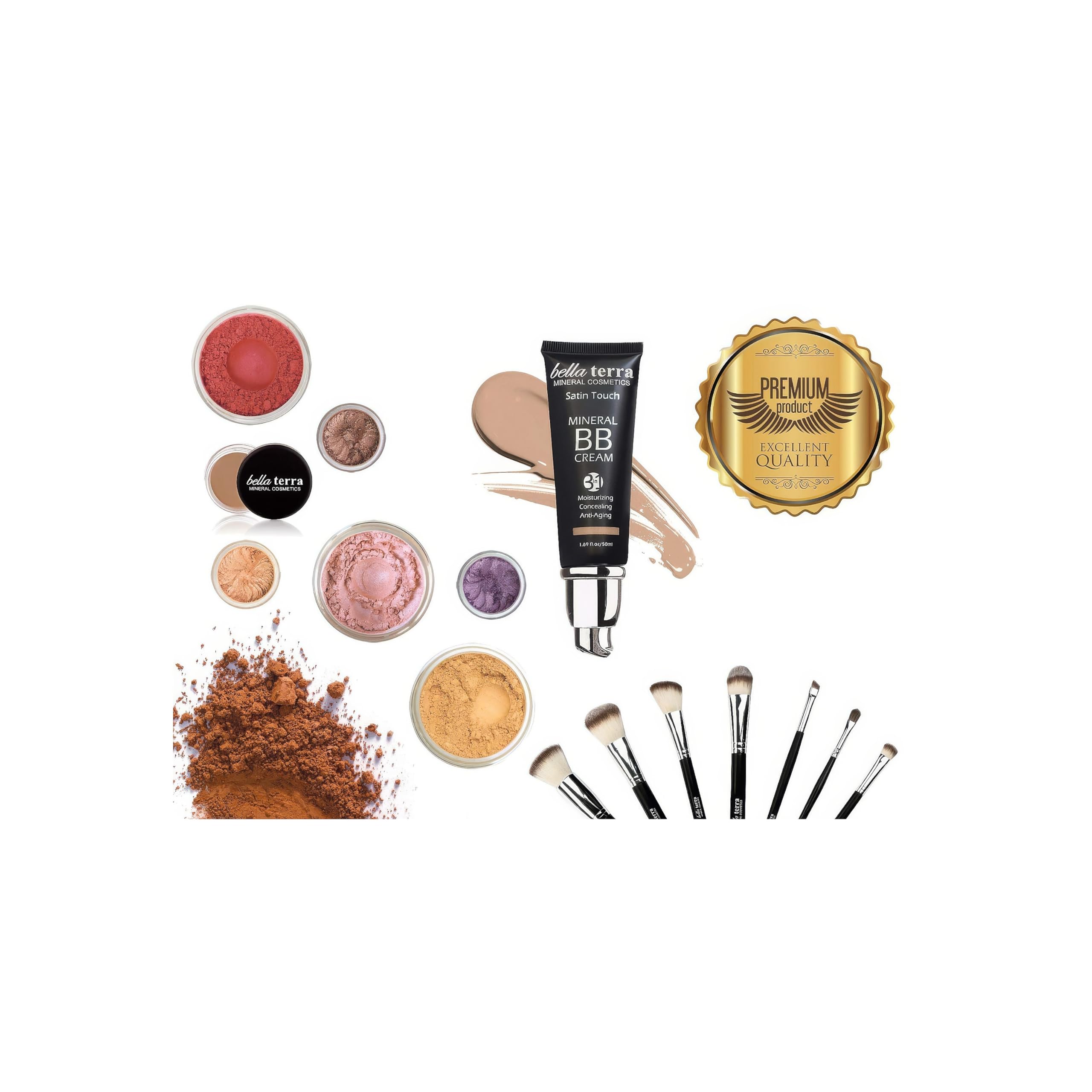 Bellaterra gift set includes an elegant cosmetic bag for on-the-go eye care.