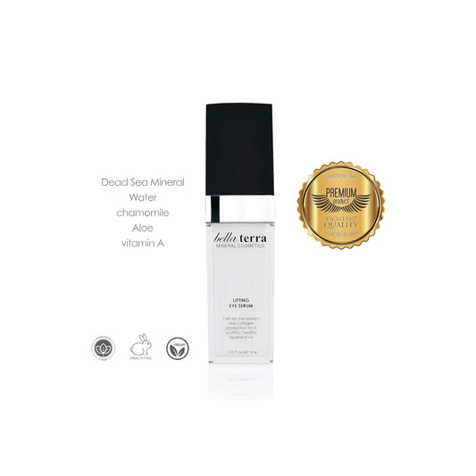 Close-up of K-Vitamin Eye Cream texture ready to smooth fine lines around the eyes.