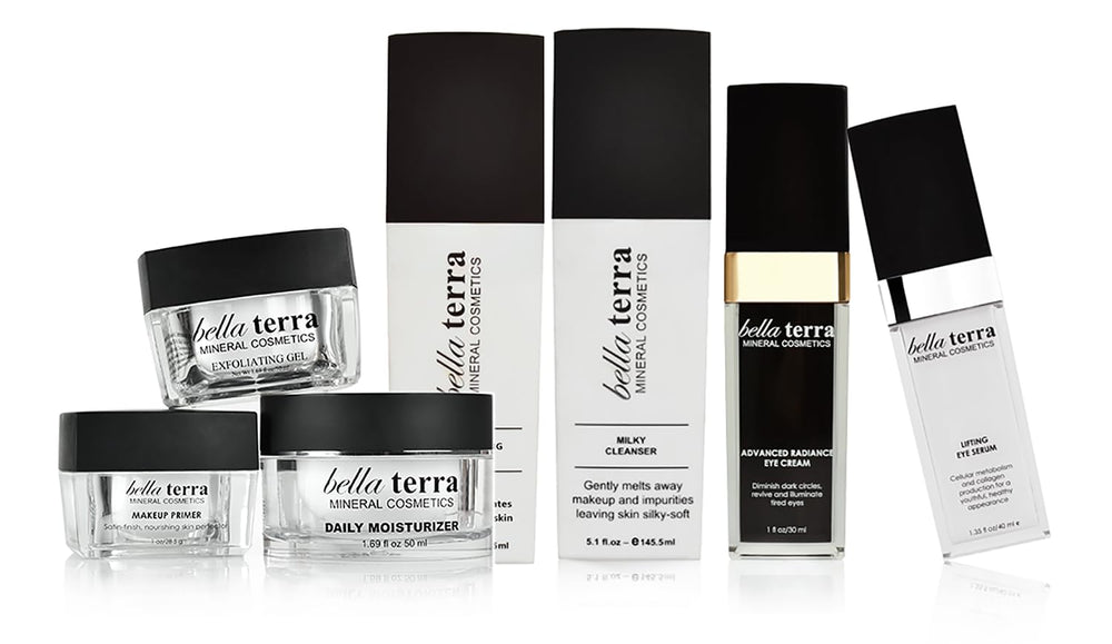 Bellaterra Milky Cleanser chamomile feature showcased as soothing botanical extract.