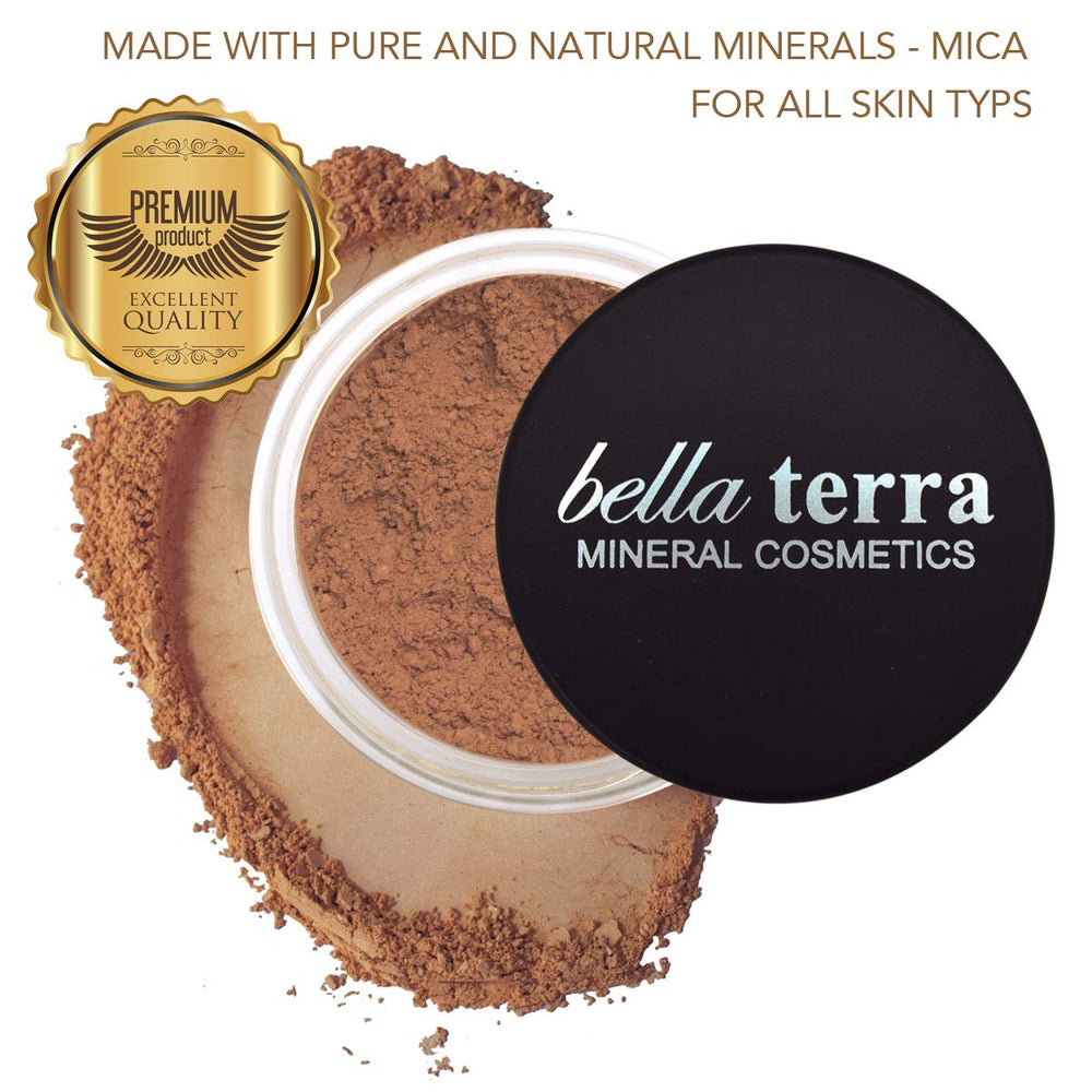 Bellaterra Cosmetics BellaTerra Café brush application for effortless blend and even tone.
