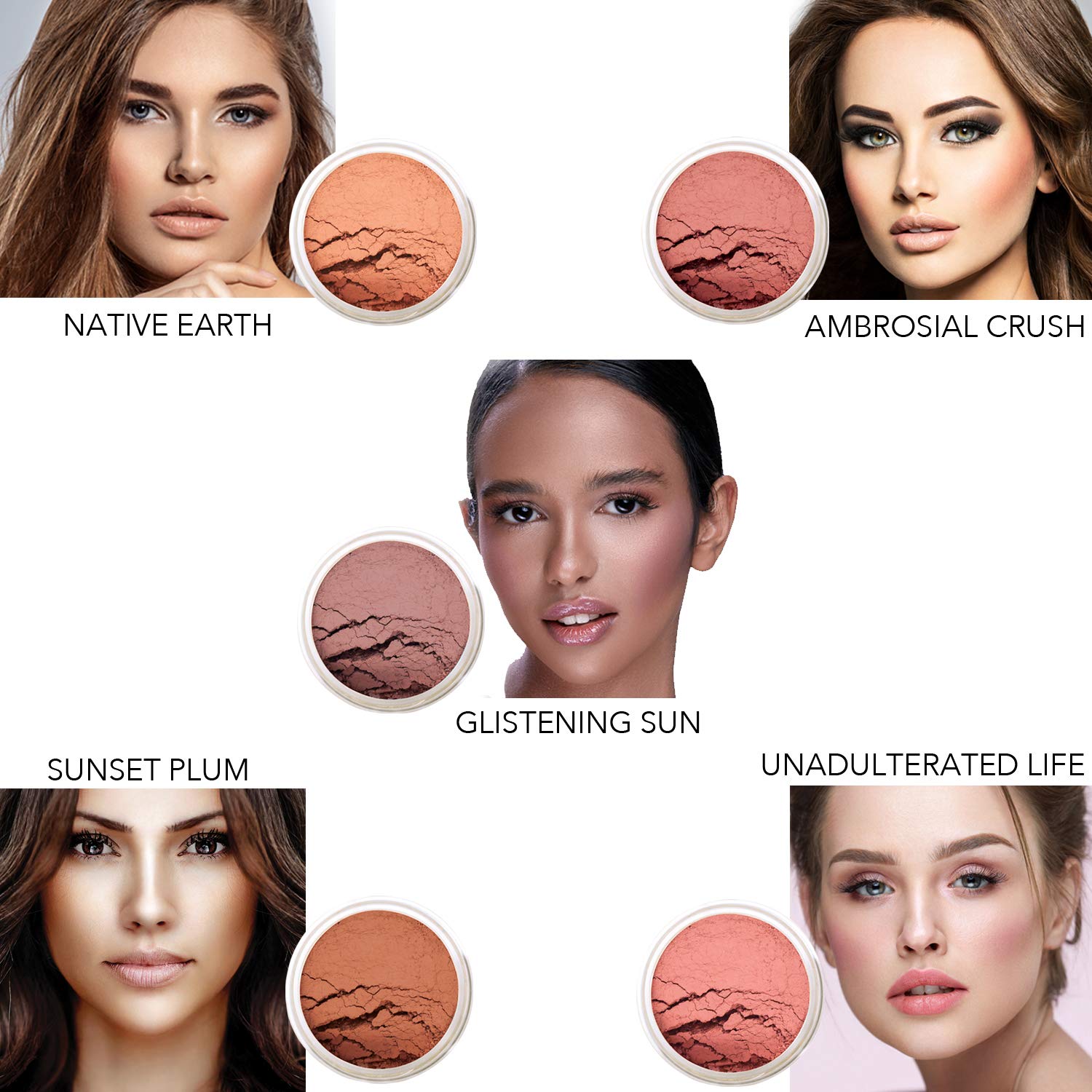 Bellaterra Cosmetics Mineral Loose Blush travel-packaging-9g is compact for on-the-go touch-ups.