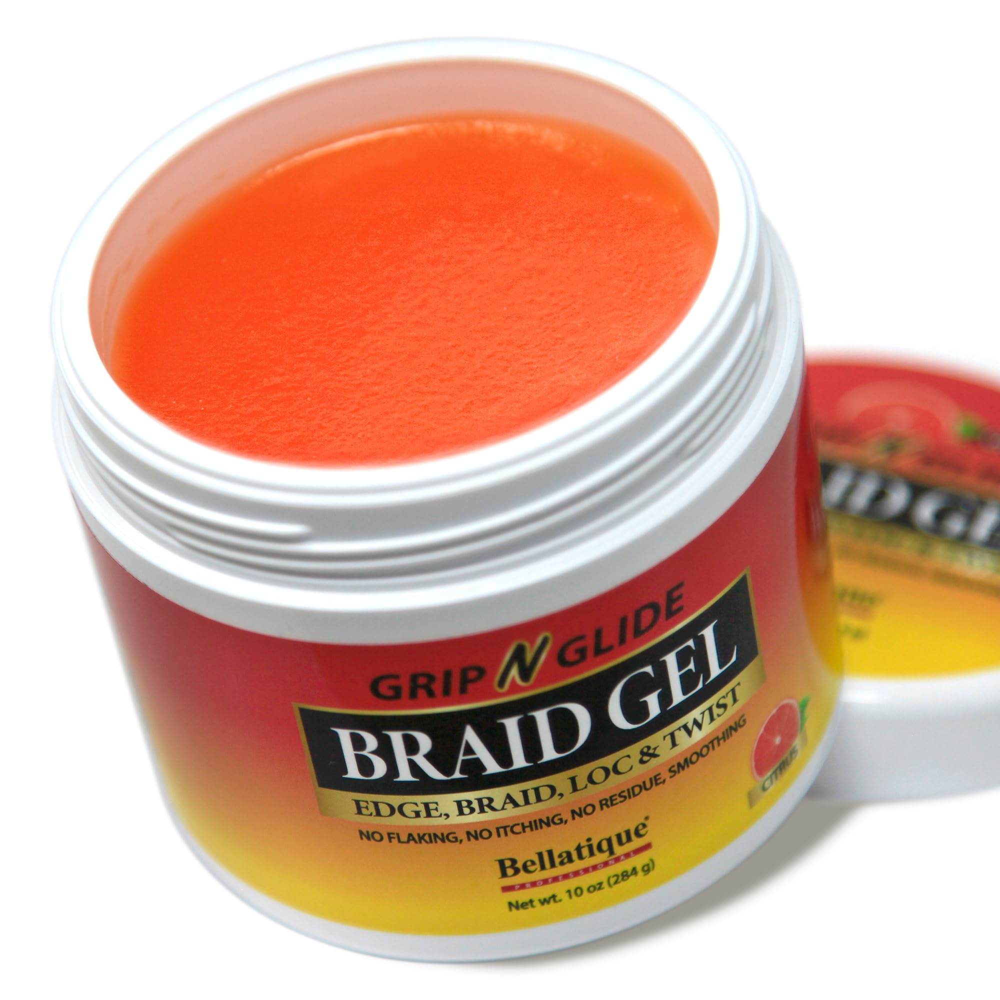 Bellatique Grip N Glide close-up of fast-drying gel formula for quick styling.