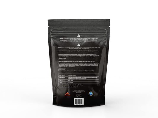 Belle Chemical coconut activated charcoal bottle pour showing easy transfer
