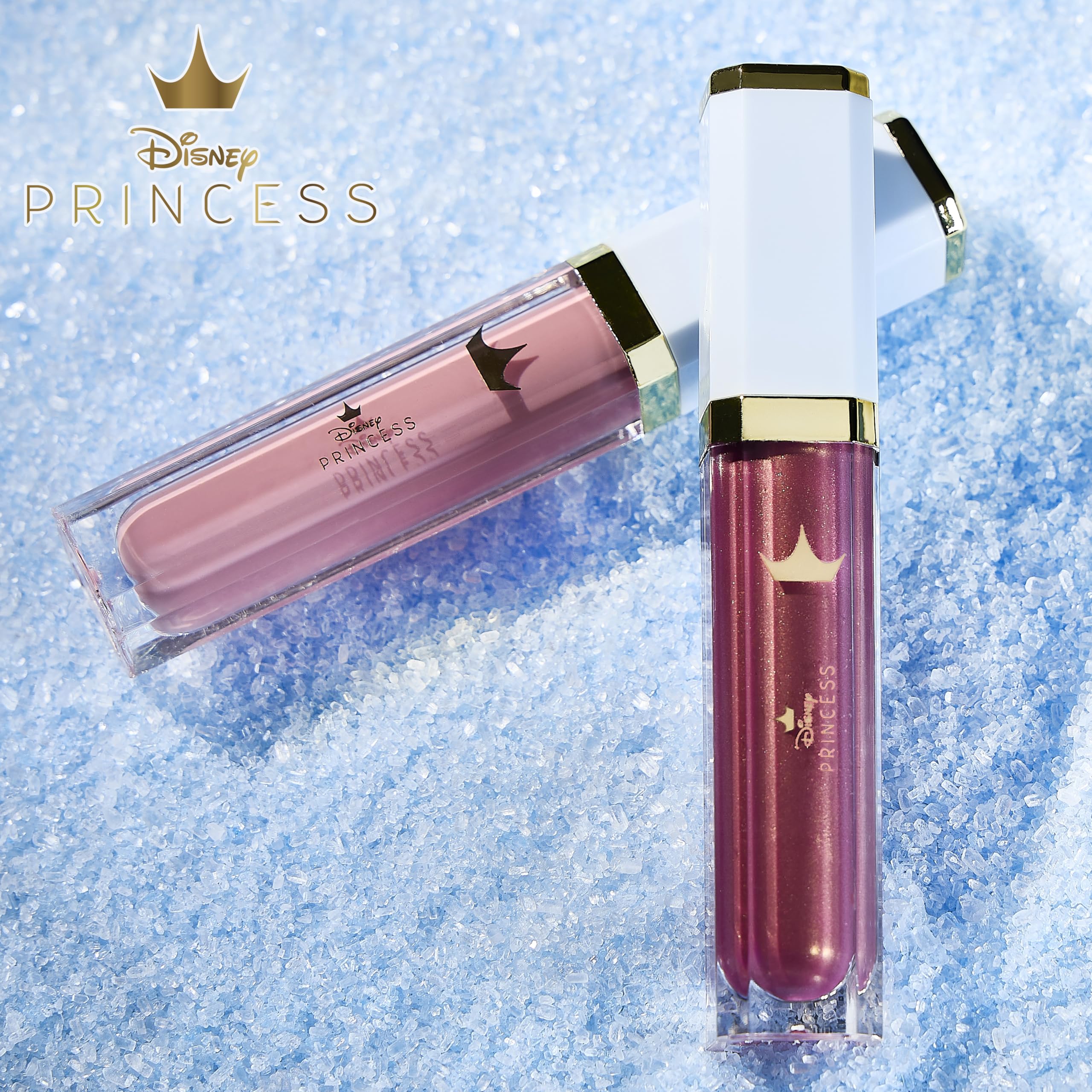 Belle Maison Disney Princess lip gloss look showcases shine and smooth finish.