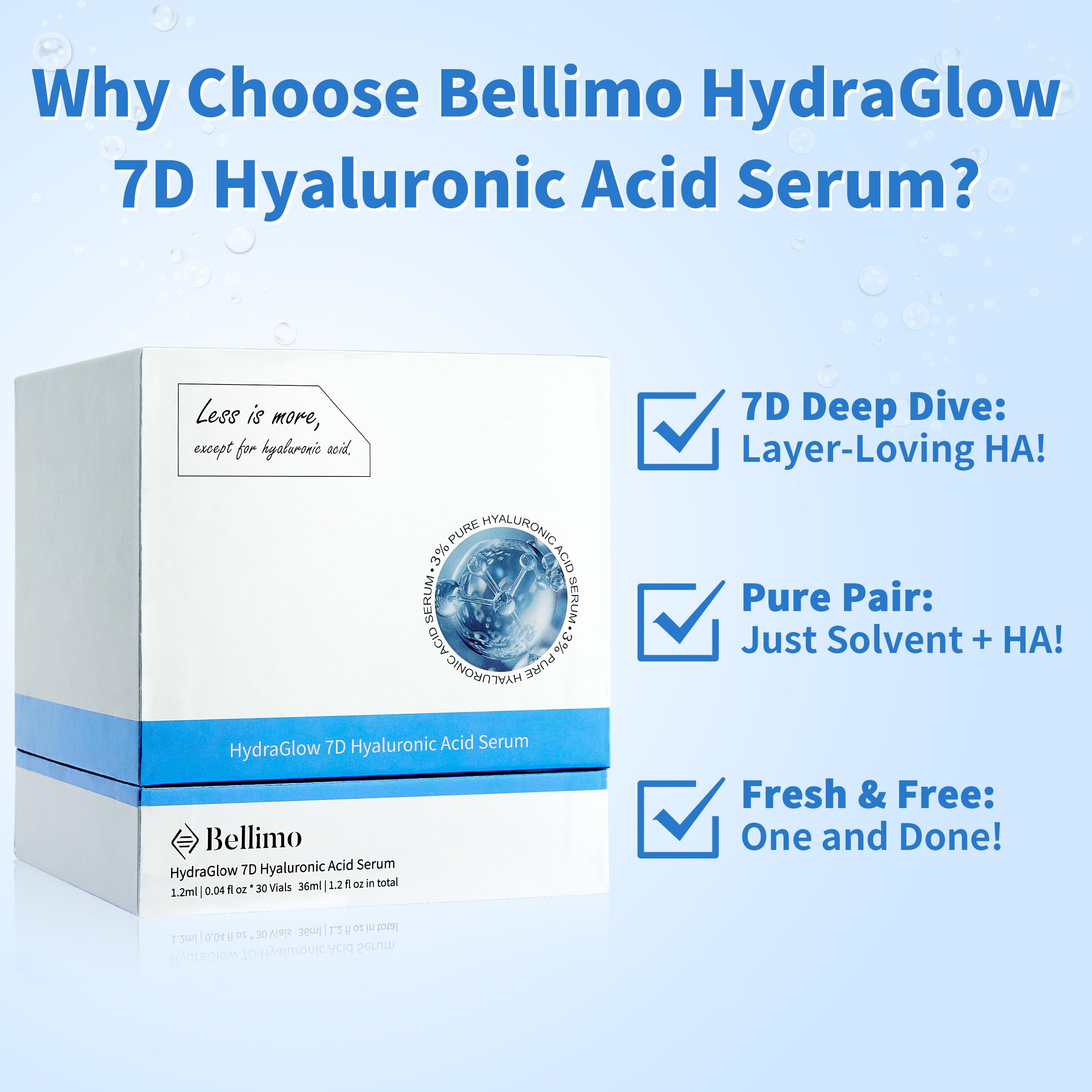 Bellimo Ultra Hydrating Serum application demonstrates easy layering for skincare routines