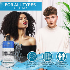 Bellisso Biotin Conditioner sulfate-free formula on display for gentle care
