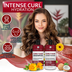 Bellisso curly conditioner bottle ready to smooth frizz and detangle