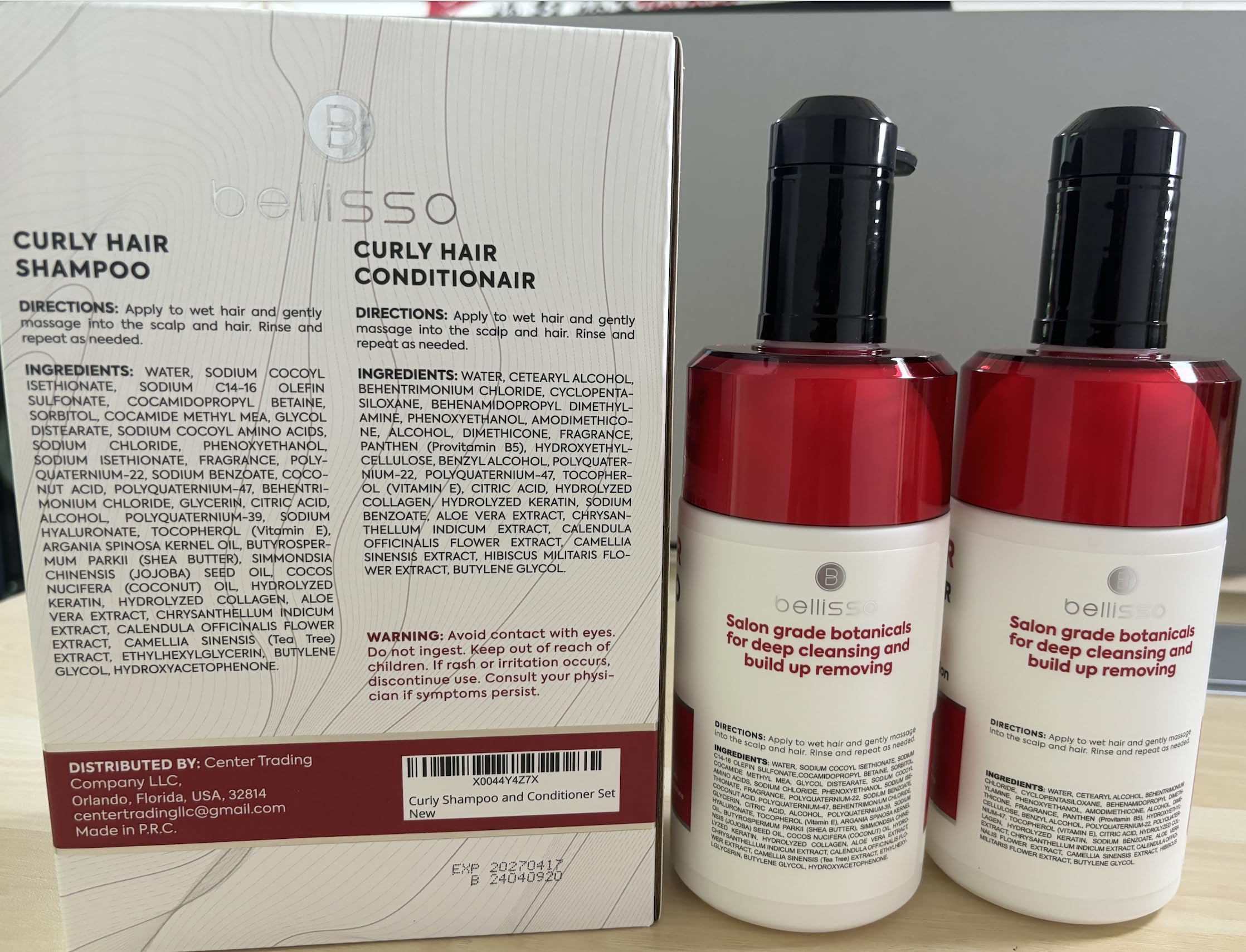 Bellisso frizz-control curls closeup showcasing defined, glossy coil look