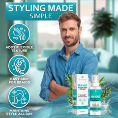 Bellisso Sea Salt Spray travel-size pack enabling on-the-go styling