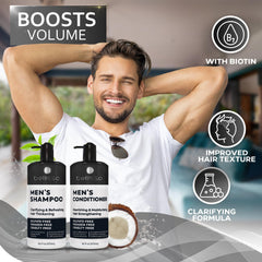 Bellisso tea tree and peppermint scent close-up highlighting refreshing masculine fragrance.